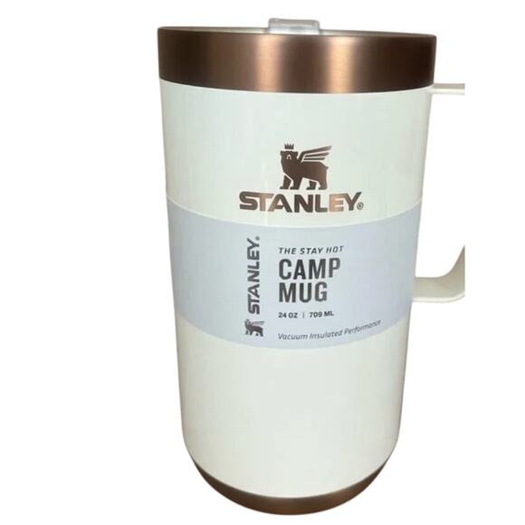 NEW Stanley The Stay-Hot Camp Mug | 24 OZ Gilded Marshmallow - Picture 4 of 5
